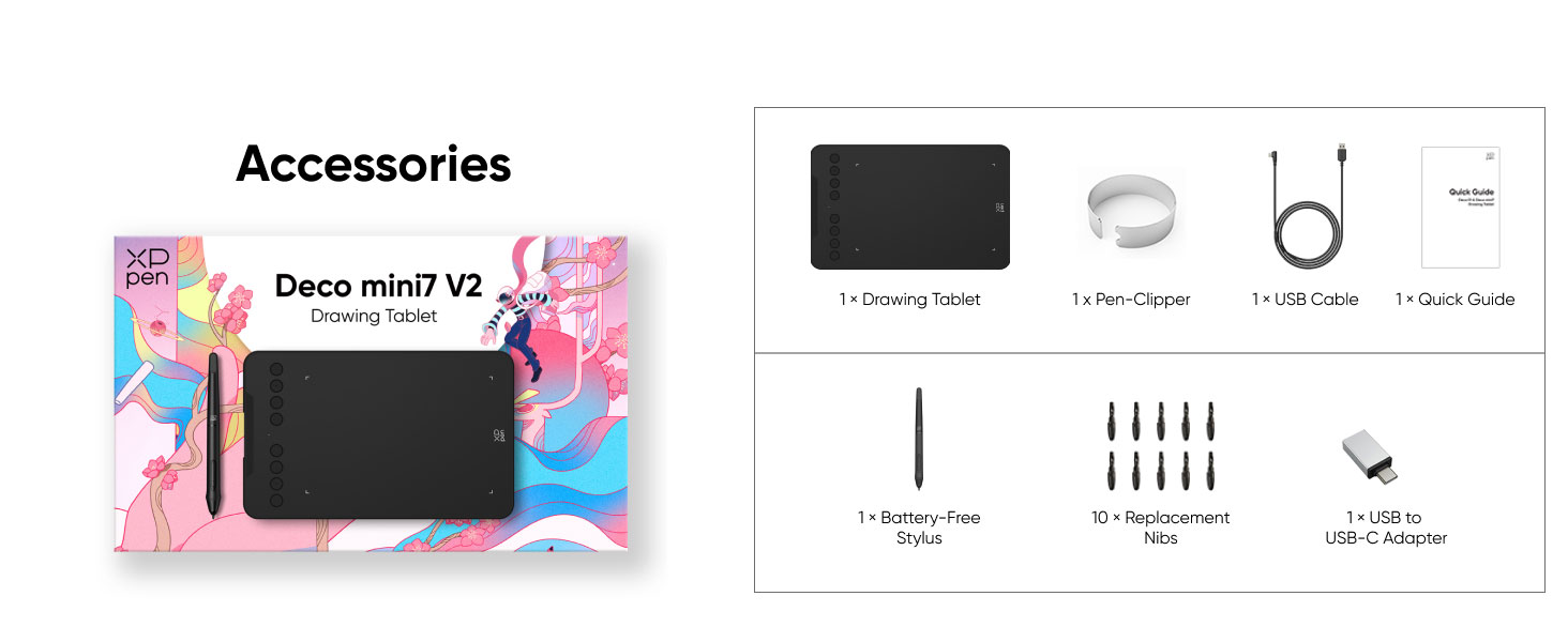 deco mini7 v2 drawing tablet