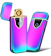 Electronic Lighter, USB Rechargeable Lighter Touch Ignition USB Charging Lighter, Creative Windpr...