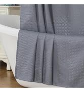 Aiyufeng Grey Shower Curtains for Bathroom,Dot Like Embossed Textured Waterproof Soft Polyester C...