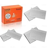 PINOZE 16 Gauge Stainless Steel Finish Nails, 1200-Count (2-1/2", 2", 1-1/2") 16GA SS Finishing N...