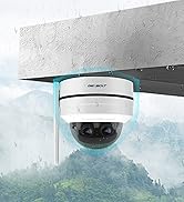 GENBOLT 4K WiFi Security Camera Indoor with PoE, 4MP+4MP Dual Lens Spotlight Home Surveillance CC...