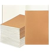 Nicunom 30 Pack A5 Kraft Notebooks, Bulk Blank Journals for Kids, Travel Journal Unlined Sketchbo...