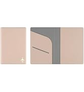 Fenice Plane Simple Passport Cover Holder Wallet Case for Travel Essential RFID Blocking Vegan Le...