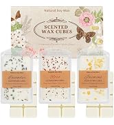 SCENTORINI Wax Melts, Premium Wax with Essential Oil, Natural Dried Flower, Rose, Lavender, Jasmi...