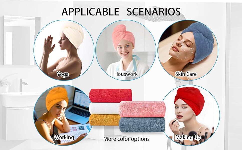 Convient do anyting after using Hair turbans