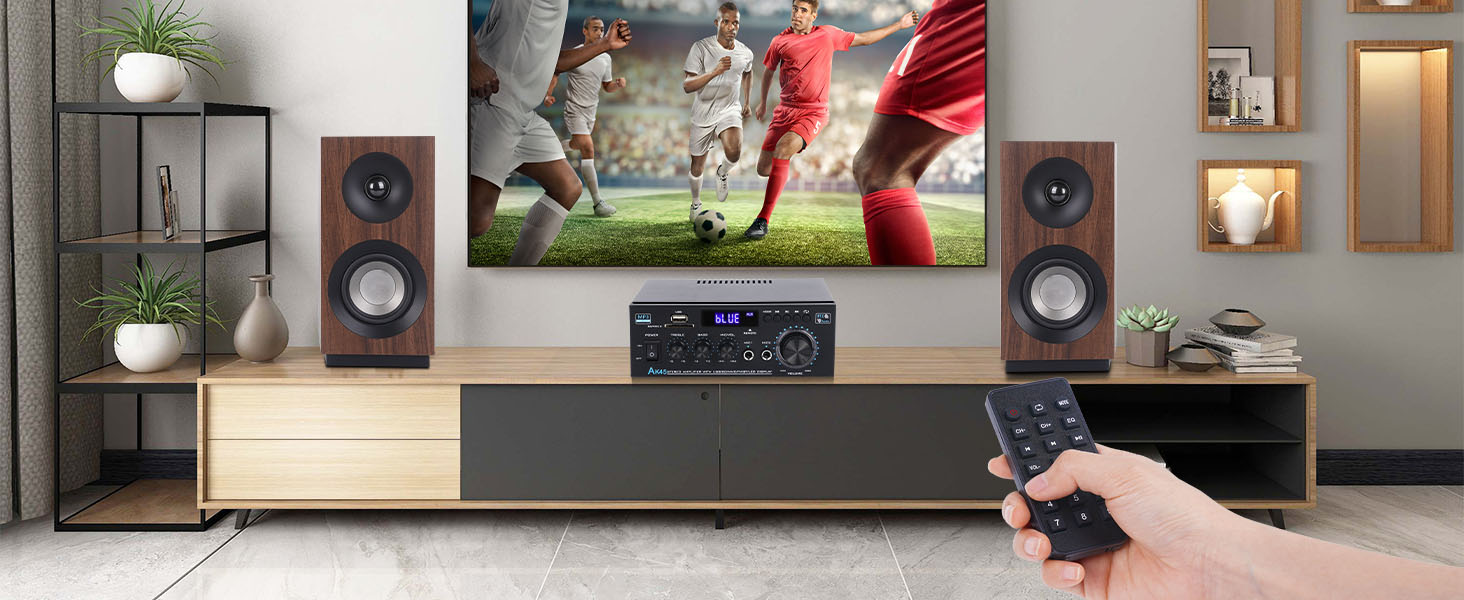 Bluetooth 5.0 Amplifier Stereo Home Audio Amp