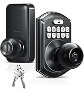 TEEHO TE003 Keyless Entry Keypad Door Lock with Handle, Electronic Digital Smart Locks for Front ...