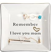 HOME SMILE Ceramic Ring Dish Jewelry Tray for Mom Sister Friends