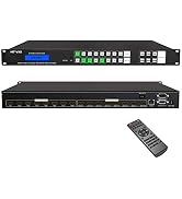 MT-VIKI 4K HDMI Matrix Switch 8x8, 4K@30Hz Rack Mount Switcher & Splitter with Backlit RS232 LAN ...