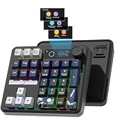 Womier SK30 Mechanical Numpad, Mini Keyboard with Screen & Knob, Bluetooth/2.4G/USB-C Wireless Nu...