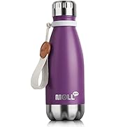 Mollcity Kids Water Bottle-9 oz Small Water Bottle for School Stainless Steel Vacuum Insulated Le...