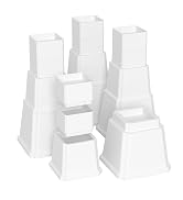 Napnapday 12 inch Bed Risers Heavy Duty, White