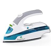 Steamfast SF-710 Mini Steam Iron, White, Non-Stick Sole Plate, Foldable Handle
