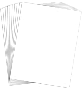 Heavy Weight 110lb Cardstock White Certificate paper, Goefun 24 Pack White Card Stock 8.5x11 for ...