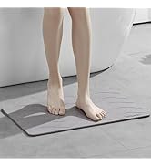 BSAOUTZ Stone Bath Mat, Natural Diatomaceous Earth Bathroom Rug, Super Absorbent, Quick Dry, Non-...
