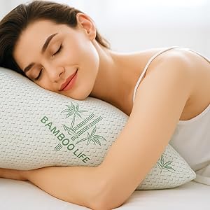 Stomach Sleepers cooling bamboo pillow