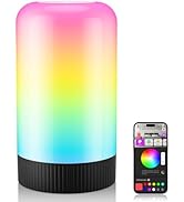 RGBICWW Smart Table Lamp, Touch Bedside Lamp with App Control, LED Desk Lamp with Music Sync, 30+...