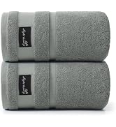 REDKISS Luxury Large Bath Towels Set of 2, 760GSM 31x63 Inches,100% Cotton,Highly Absorbent & Qui...