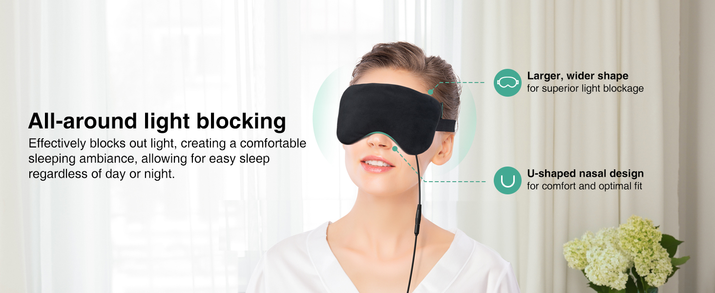 Heated eye mask