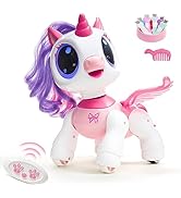 SGILE Unicorn Toy for Girls Robot Pet for Kids Age 3 4 5 6 7 8 Years with Music Dance Walk and In...
