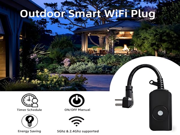 outdoor smart wifi plug outlet