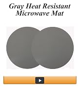 Silicone Microwave Mat 12 Inch, Non Stick Turntable Mat for Kitchen, BPA Free Multi-Purpose Heat ...