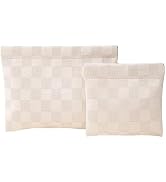LYDZTION 2 Pieces Checkered Makeup Bag Set for Women, Portable Cosmetic Bag Travel Toiletry Bag O...