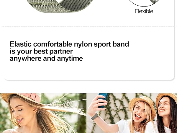 Elastic comfortable nylon sport band is your best partner anywhere and anytime Soft and Breathable