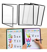4Pcs 8.5x11in Dry Erase Morning Menu Covers Homeschool Classroom Essentials | No Reprinting Neede...