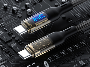 240W USB C cable with LED display