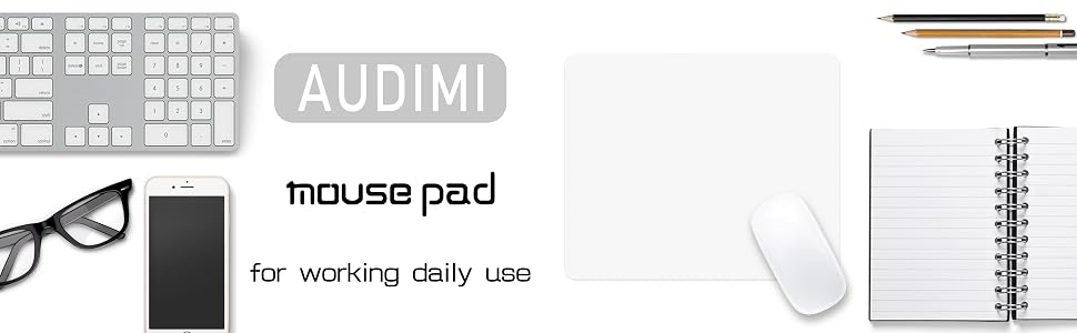 white mouse pad