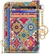 GIANCOMICS Slim Wallet Credit Card Holder Women, Boho Bohemian Mandala Rfid Blocking Small Card C...