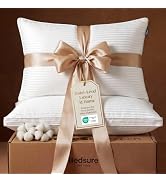 Bedsure Queen Size Bed Pillows Set of 2 - Hotel Quality Gusseted Down Alternative Pillow, 100% Co...