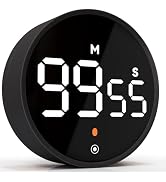 Eshome Digital Kitchen Timers, Magnetic Visual Timer Large LED Display Magnetic Countdown Countup...