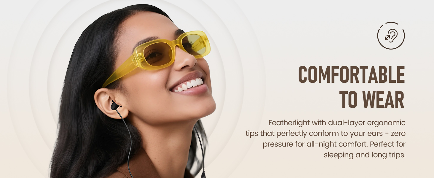 ergonomic design for sleep earphones