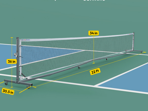 Pickleball Net with heels