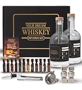 Whiskey Gifts for Men - Whiskey Making Kit - Whiskey Infusion Kit Gift Sets Men with Bottles, Woo...