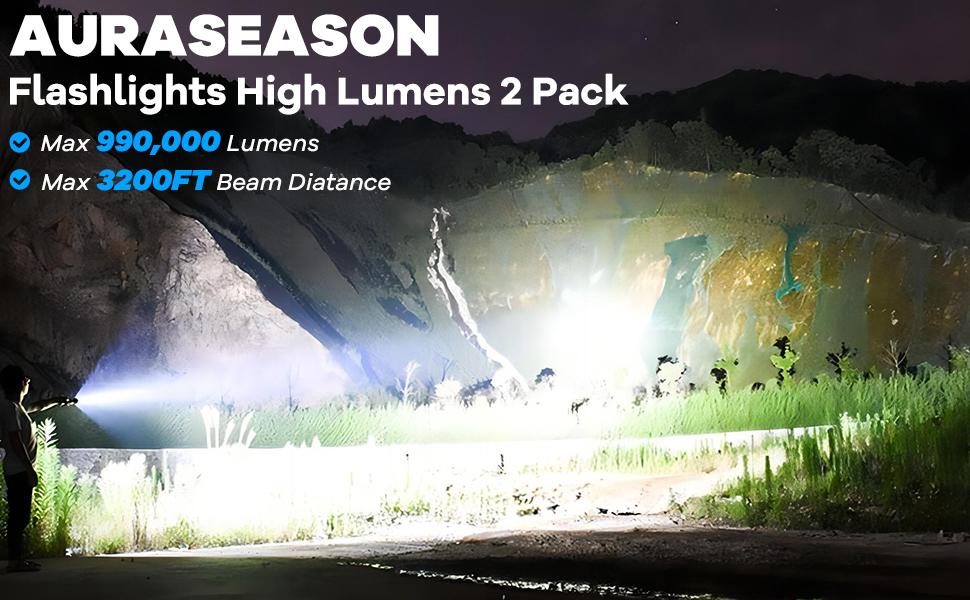 990000 Lumens Flashlights