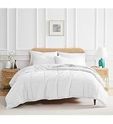 Southshore Fine Living, Inc. White Comforter Full Size, Queen Down Alternative Comforter Only, Fl...