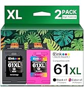 61XL Ink Cartridge High-Yield Remanufactured for HP Ink 61 XL 61XL Ink Cartridge Combo Pack to Us...