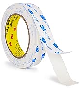 3M Double Sided Tape 1"×16.5Ft, Mounting Tape Heavy Duty No Residue, Removable PE Foam Tape Strip...