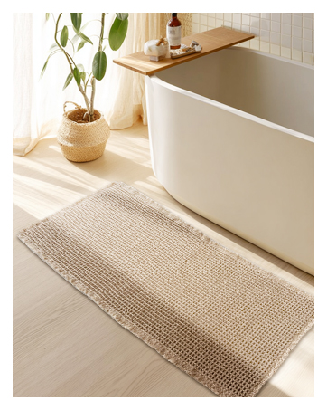 waffle bathroom rug