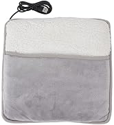 Foot Warmer, Removable Design Detachable Electric Heaters Washable Soft Warm Cotton USB Powered E...