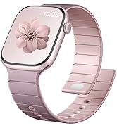 Charlam Silicone Magnetic Band Compatible with Apple Watch Bands for Women 40mm 38mm 41mm 42mm 44...