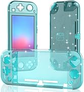 ECHZOVE Switch lite Grip Case, Protective Hard Case for Switch lite Turquoise, Switch lite Glitte...