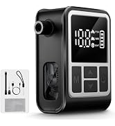 West Biking Electric Bike Pump & Bicycle Pump with Auto Shut-Off, 130 PSI Mini Portable Air Compr...