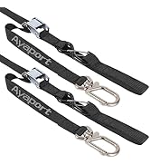 Ayaport Motorcycle Tie Down Straps 1.1” x 7’ (with Swivel Carabiner Hooks) Cam Buckle Tie Downs, ...