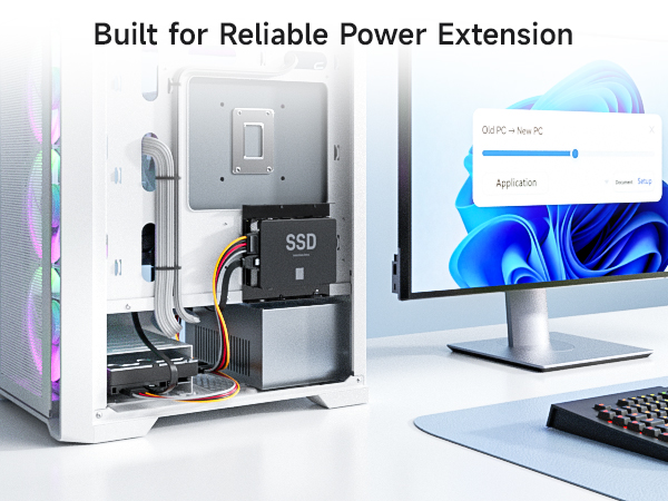 15 Pin SATA Power Extension Cable