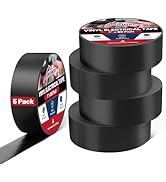 RED WOLF Vinyl Electrical Tape UL CSA Listed PVC Electric Tape 7 Mil (5 Roll, 1