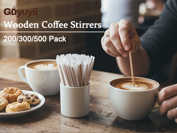 wooden coffee stirrers
